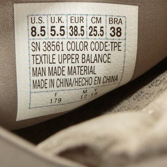 SKECHERS Cali Rumbler Studded Wedge Slide Sandals Memory Foam Taupe Womens 8.5 - Picture 8 of 8